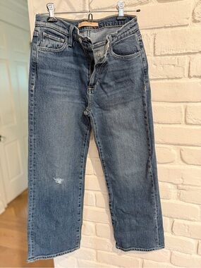Joe's Jeans Straight Leg Washed Blue Denim